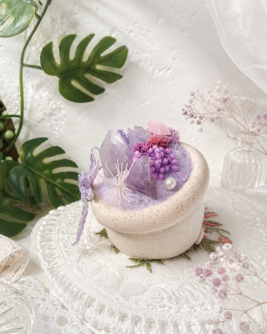 Amethyst Mini Flower Pot Object