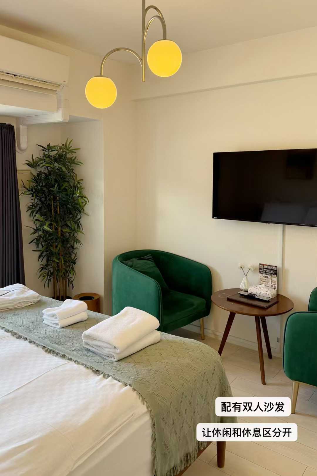 大国町高端民宿 1.8米超大双人床房型