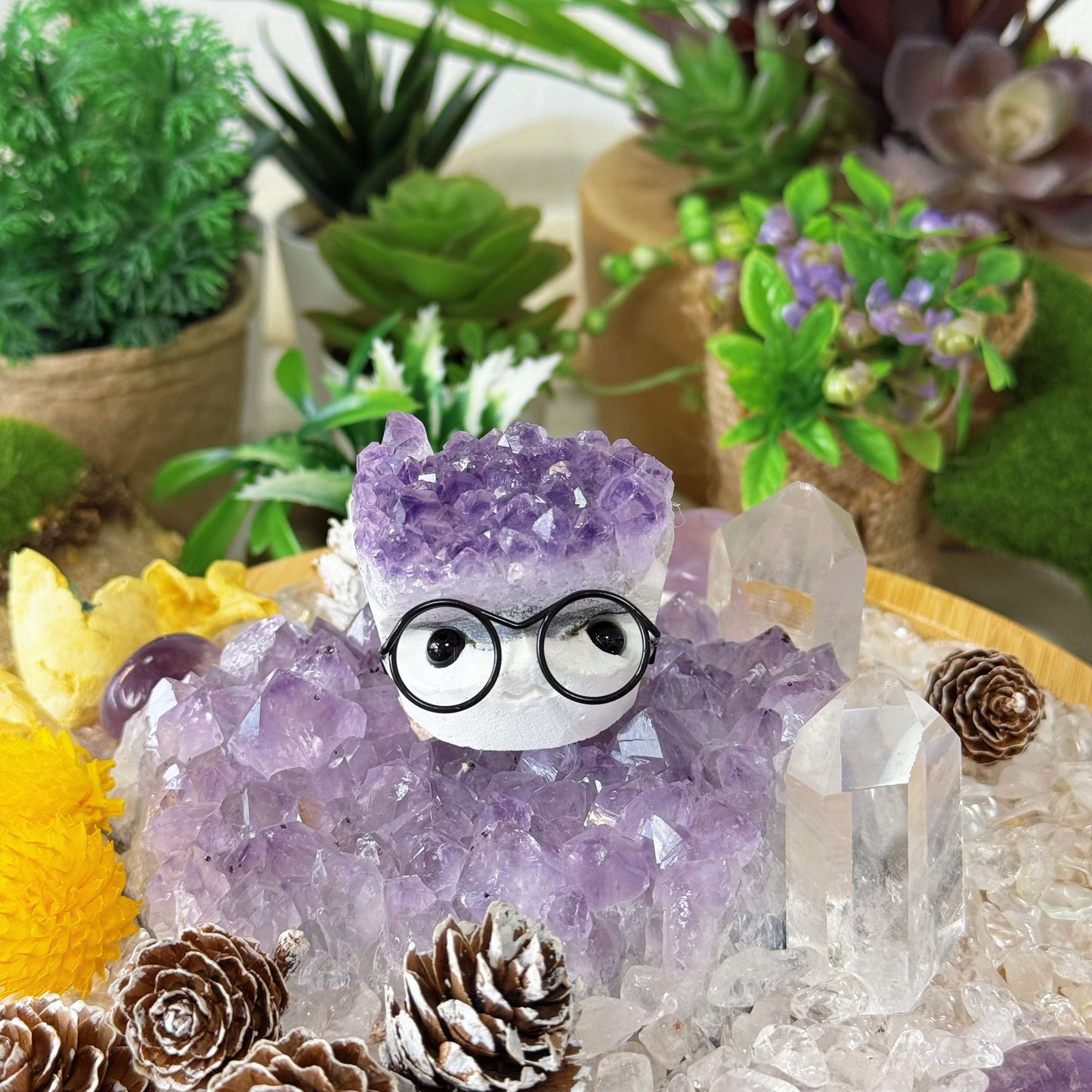 UniTama | Amethyst Cluster Mame-chan