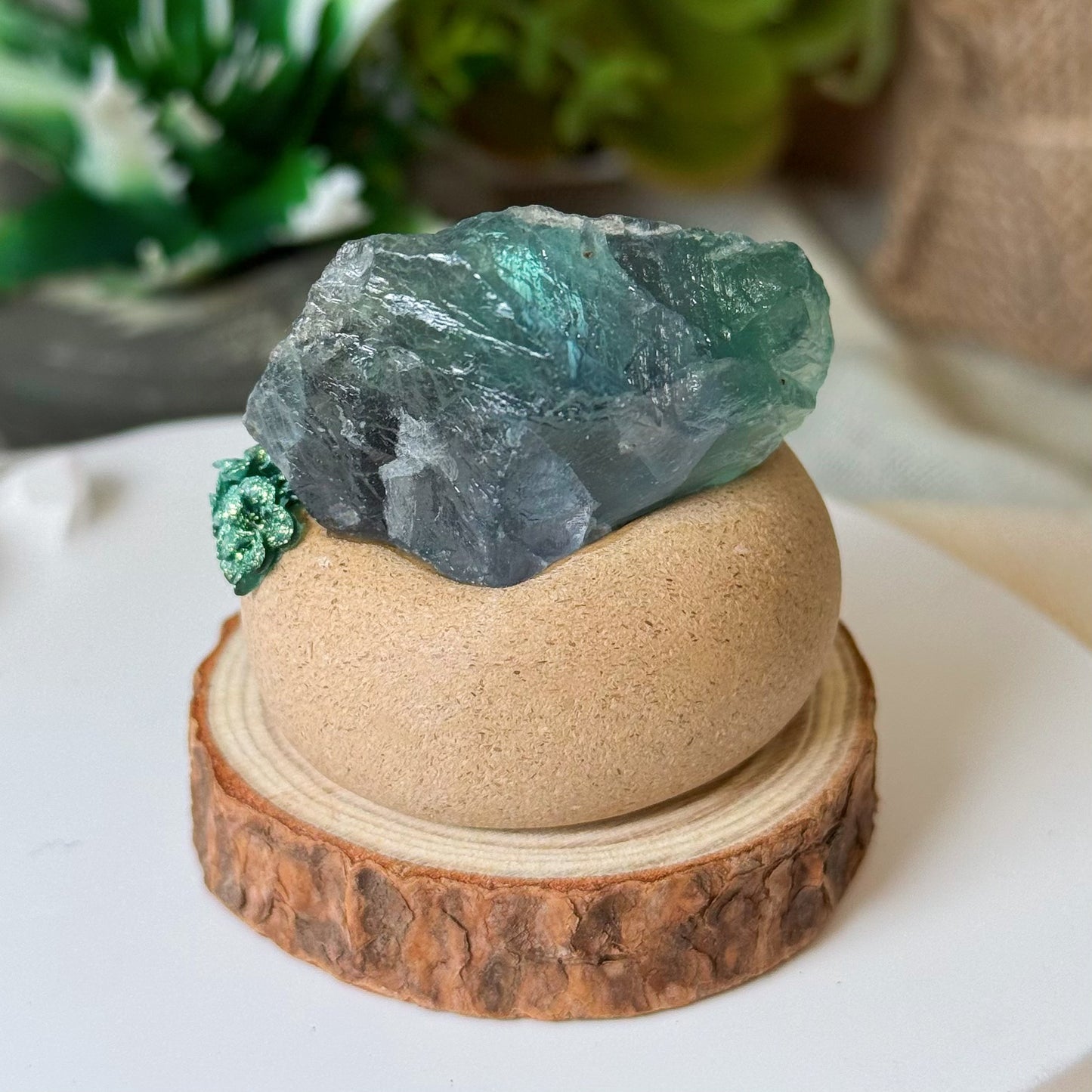 UniTama | Green Fluorite Mame-chan
