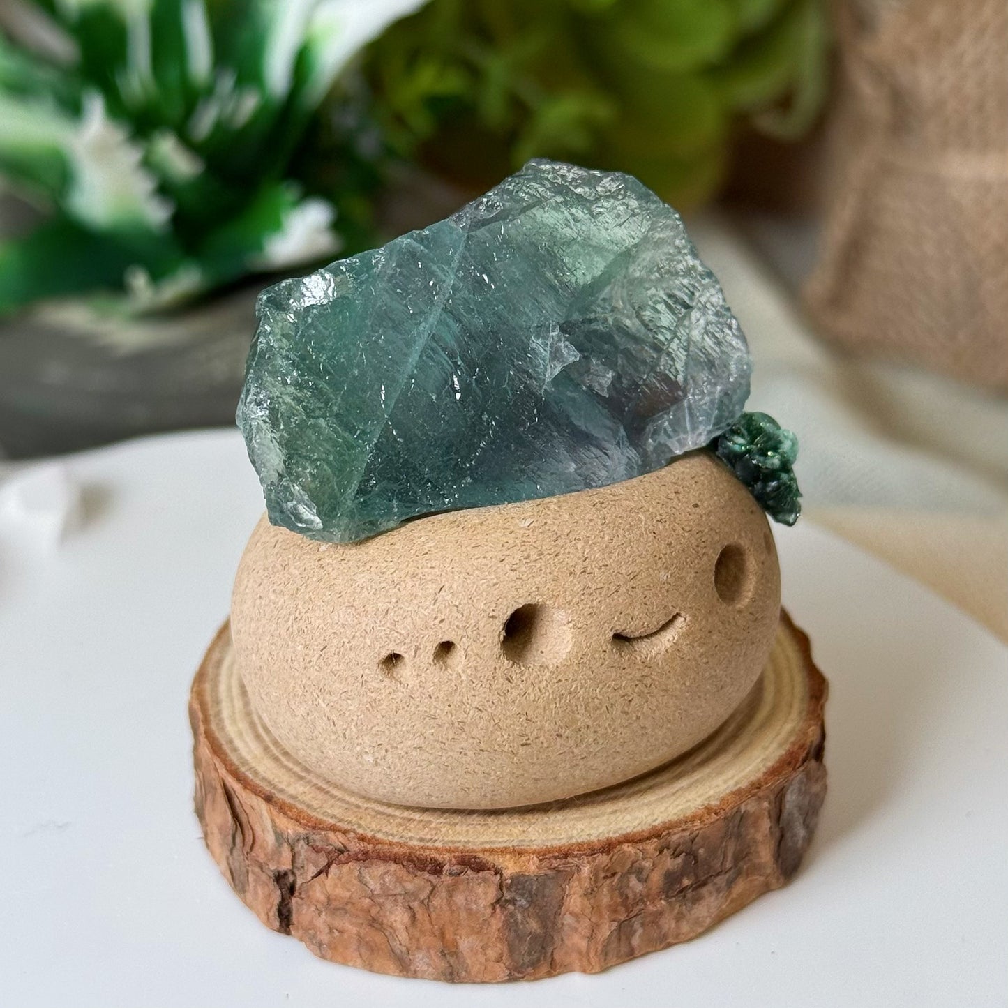 UniTama | Green Fluorite Mame-chan
