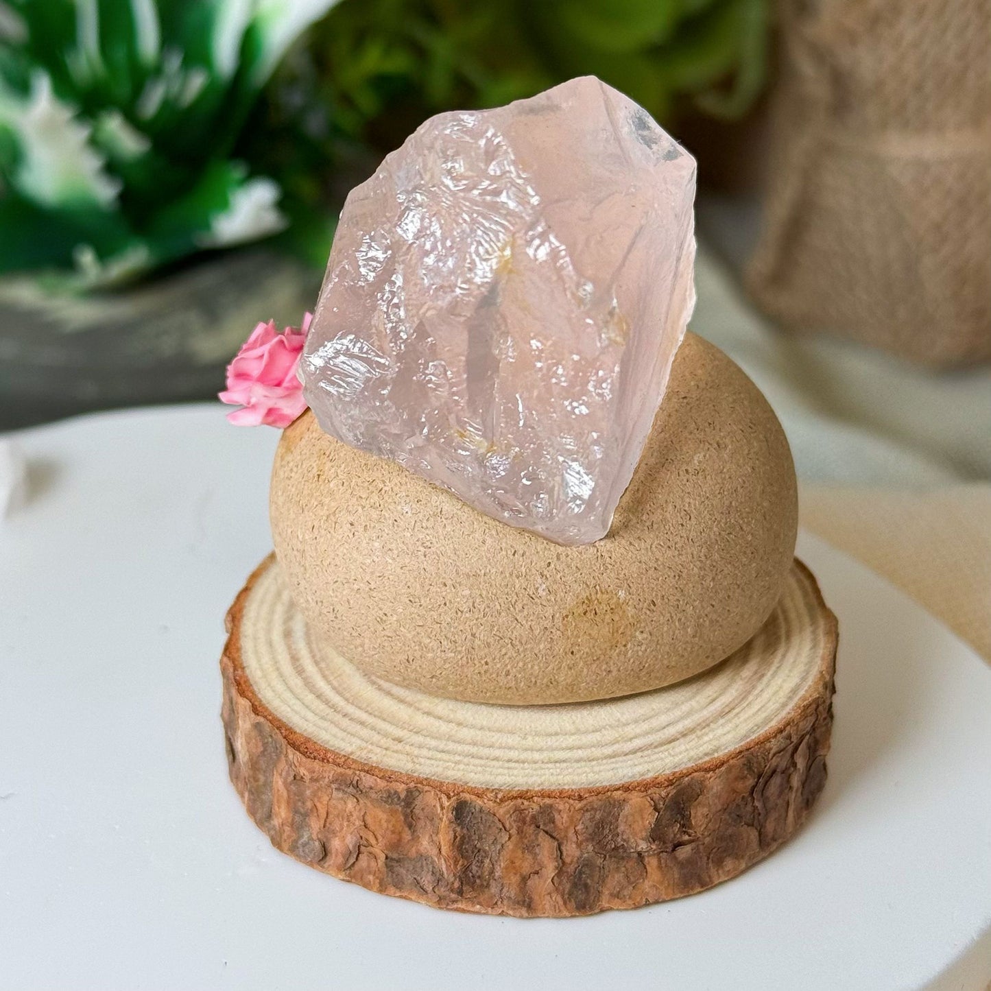 UniTama | Rose Quartz Little Bean