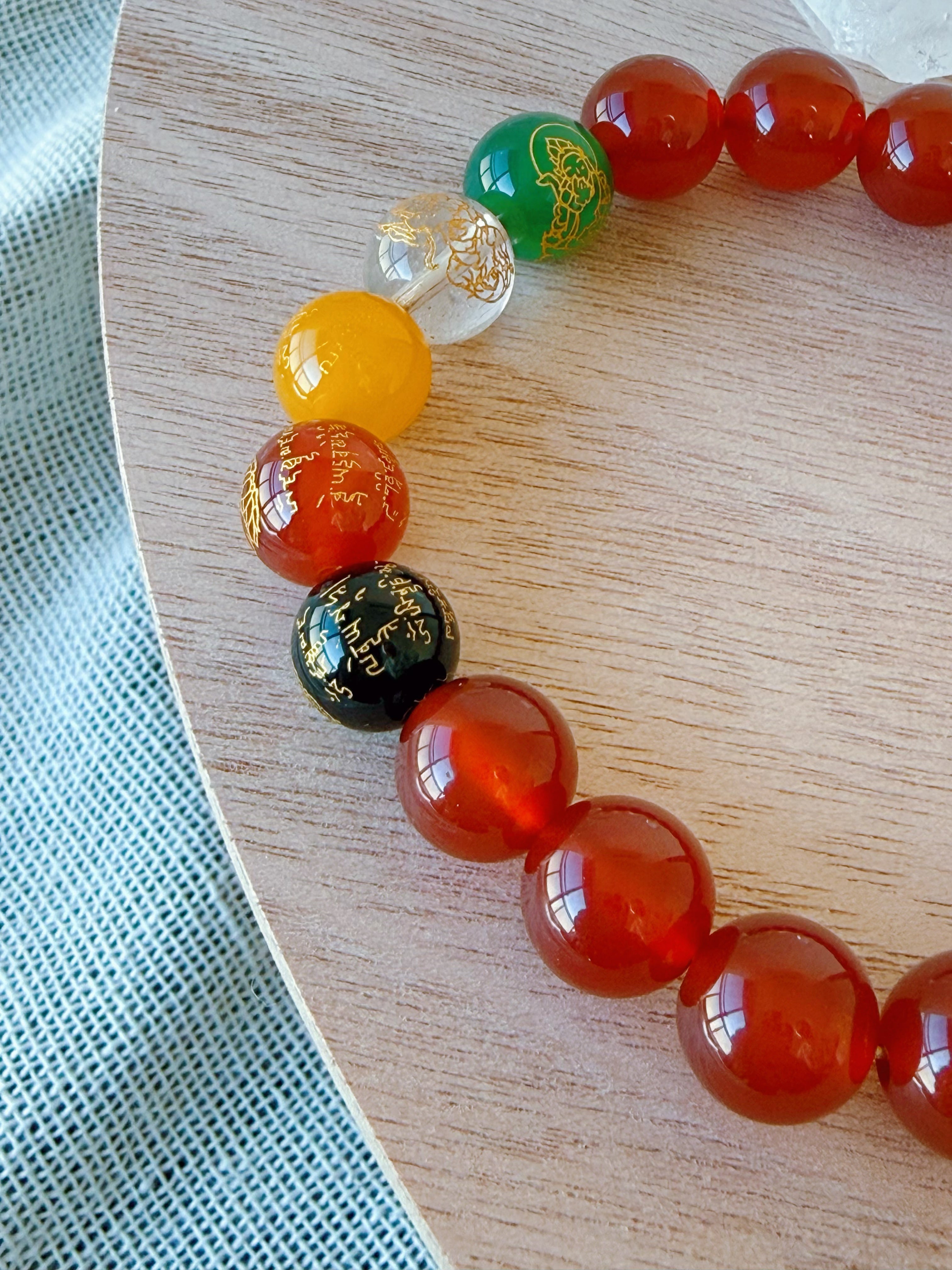 天然石ビーズブレスレット