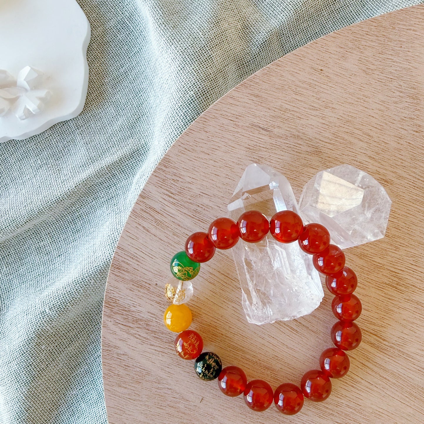 Natural Stone Beaded Bracelet