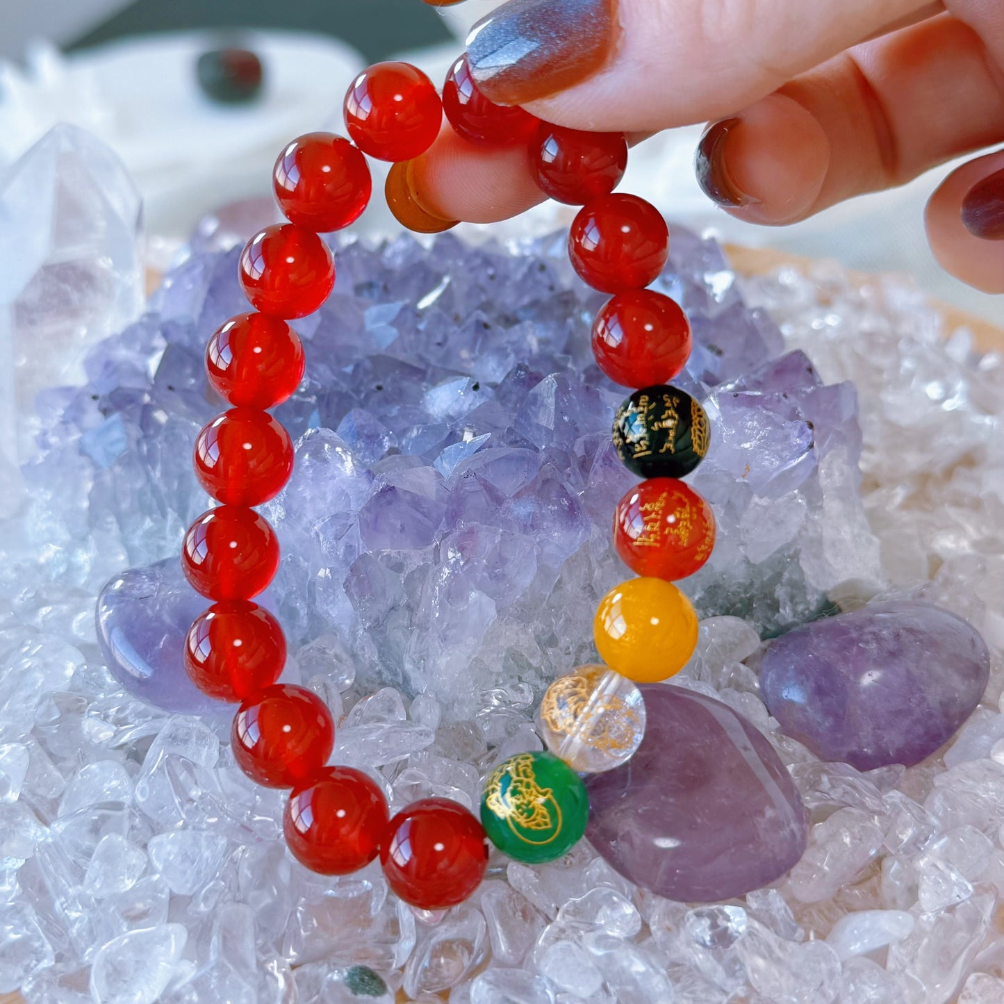 Natural Stone Beaded Bracelet