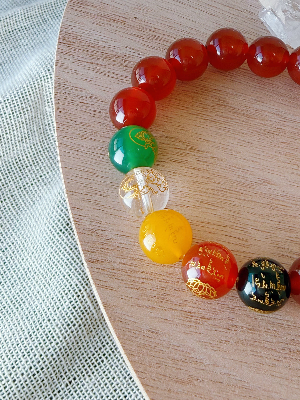 天然石ビーズブレスレット