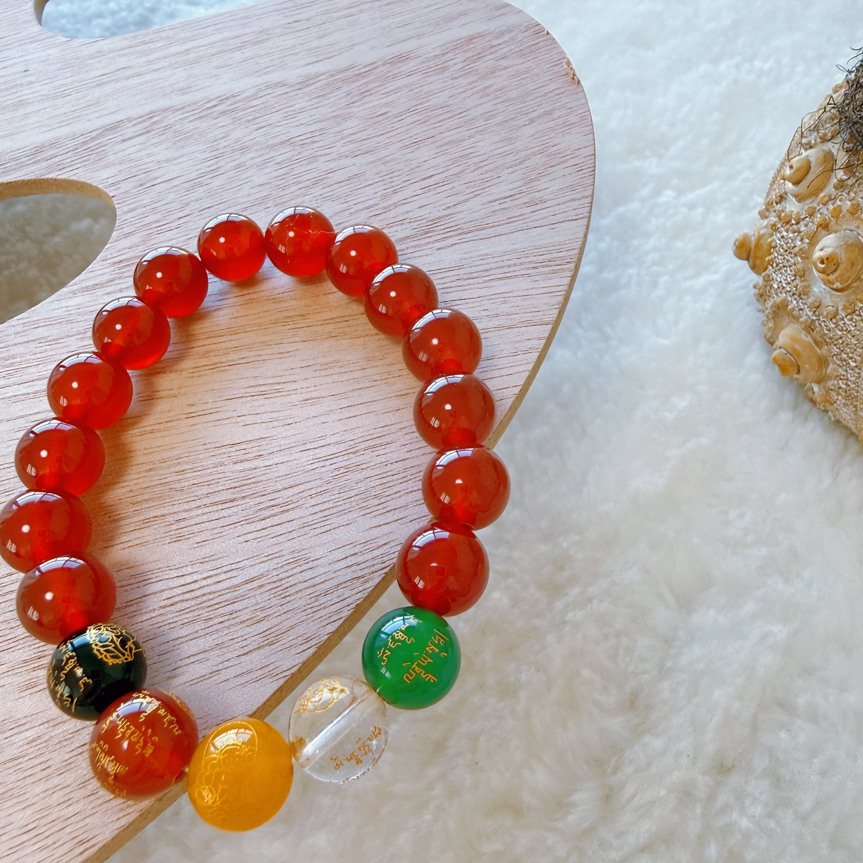 天然石ビーズブレスレット