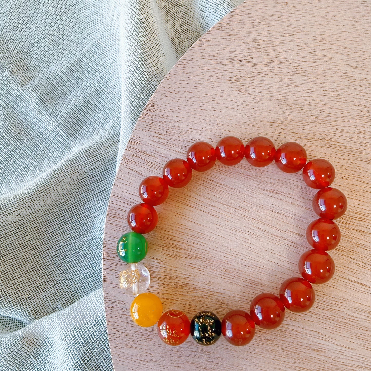Natural Stone Beaded Bracelet