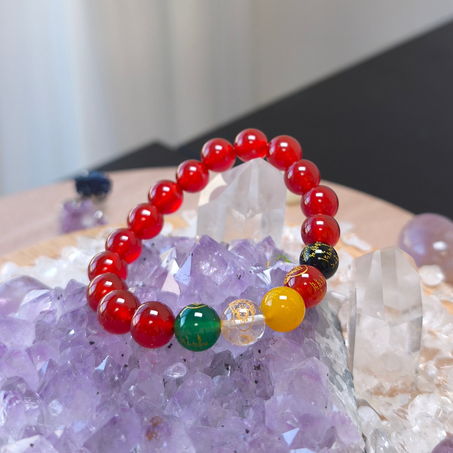 Natural Stone Beaded Bracelet