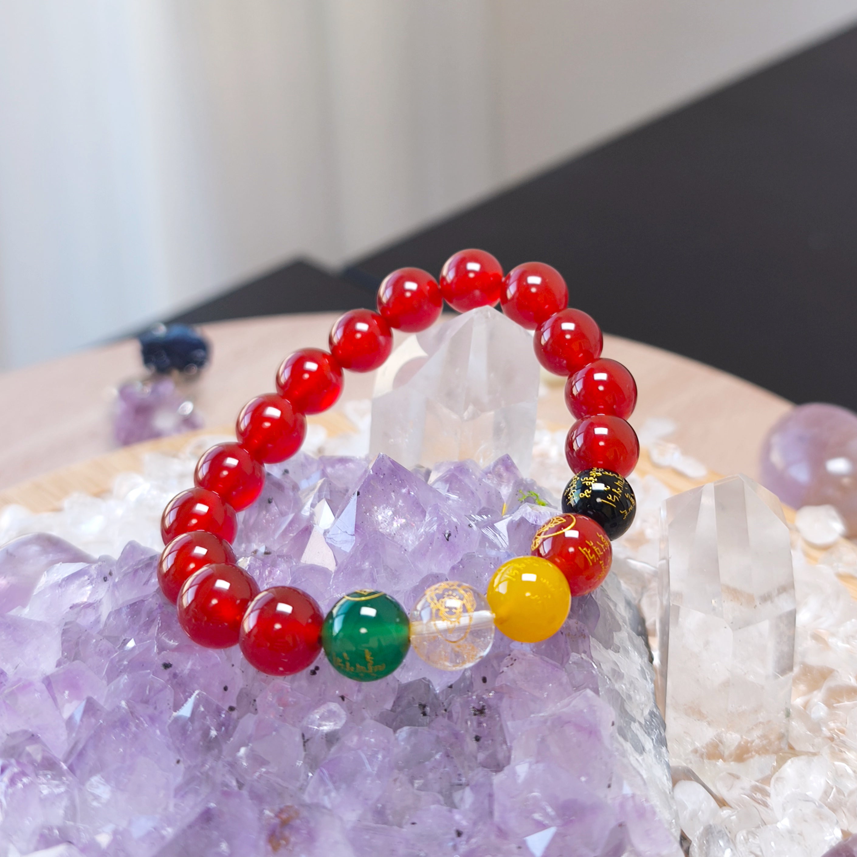 天然石ビーズブレスレット