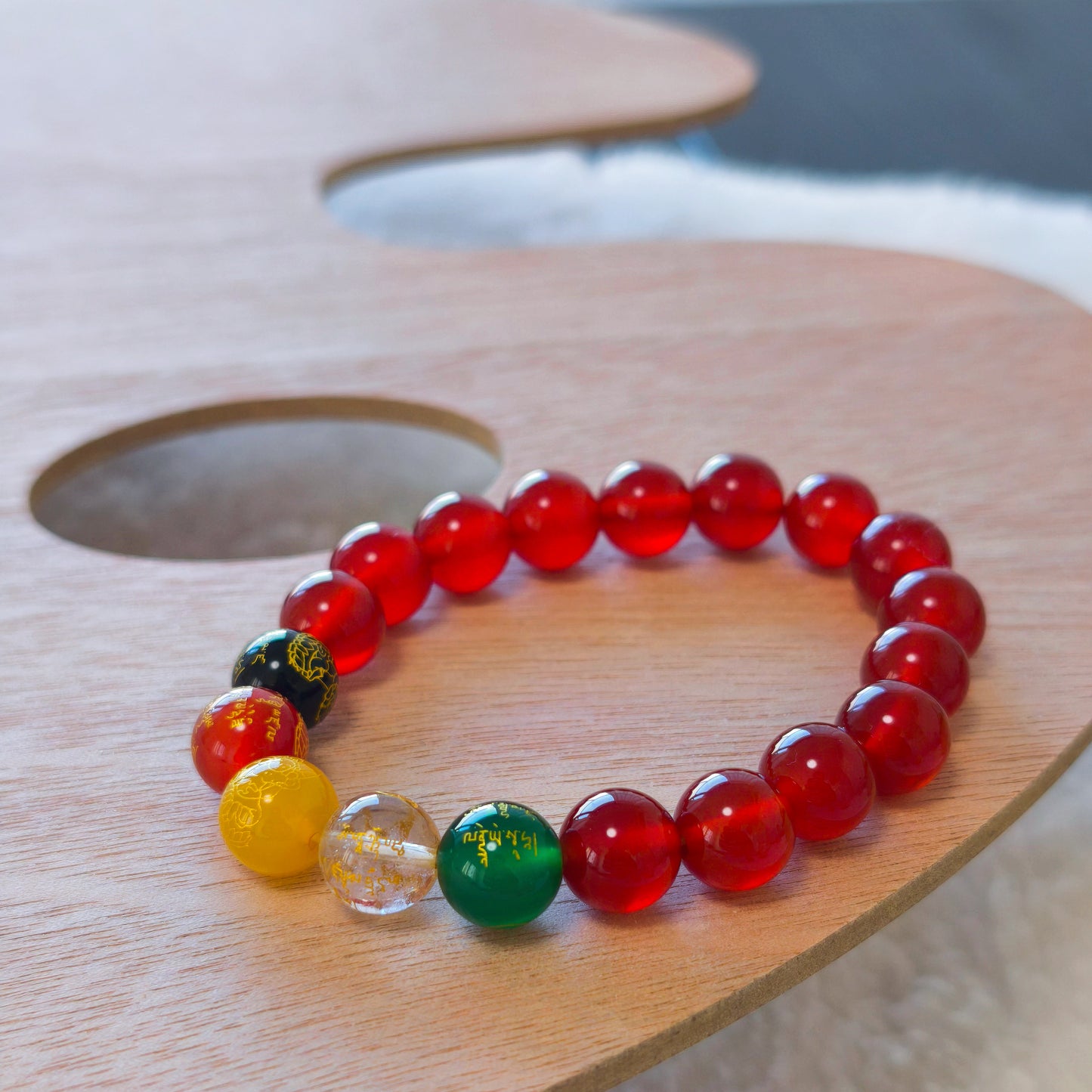 Natural Stone Beaded Bracelet