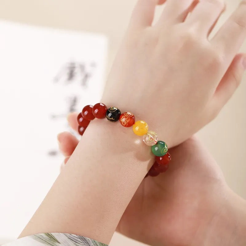 天然石ビーズブレスレット